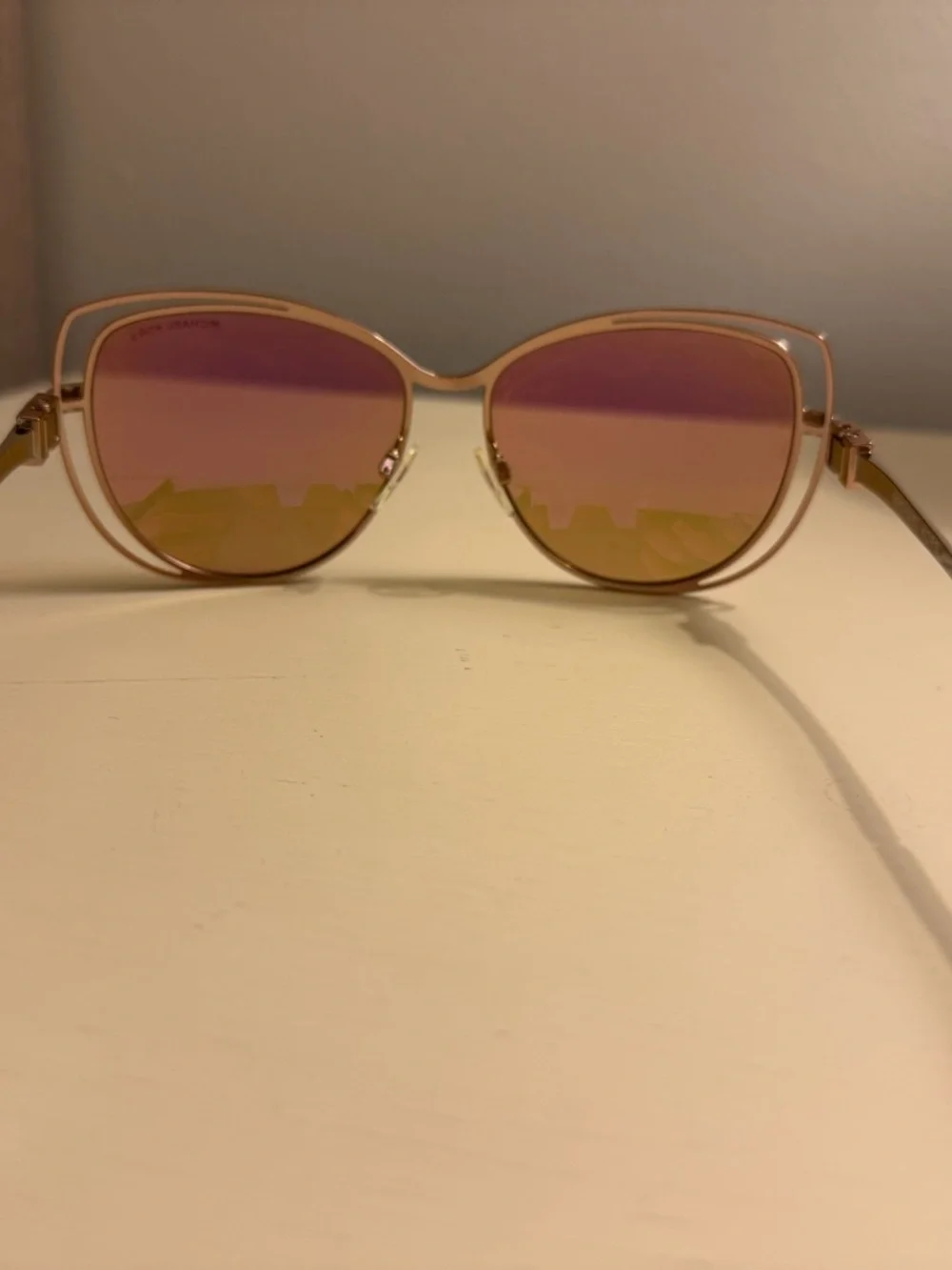 MICHAEL Michael Kors Rose Gold Frame with Brown Lenses Cat-Eye Sunglasses - Picture 6 of 6